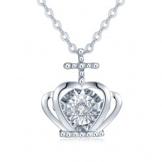 靈動 - 18K白色黃金鑽石套鏈